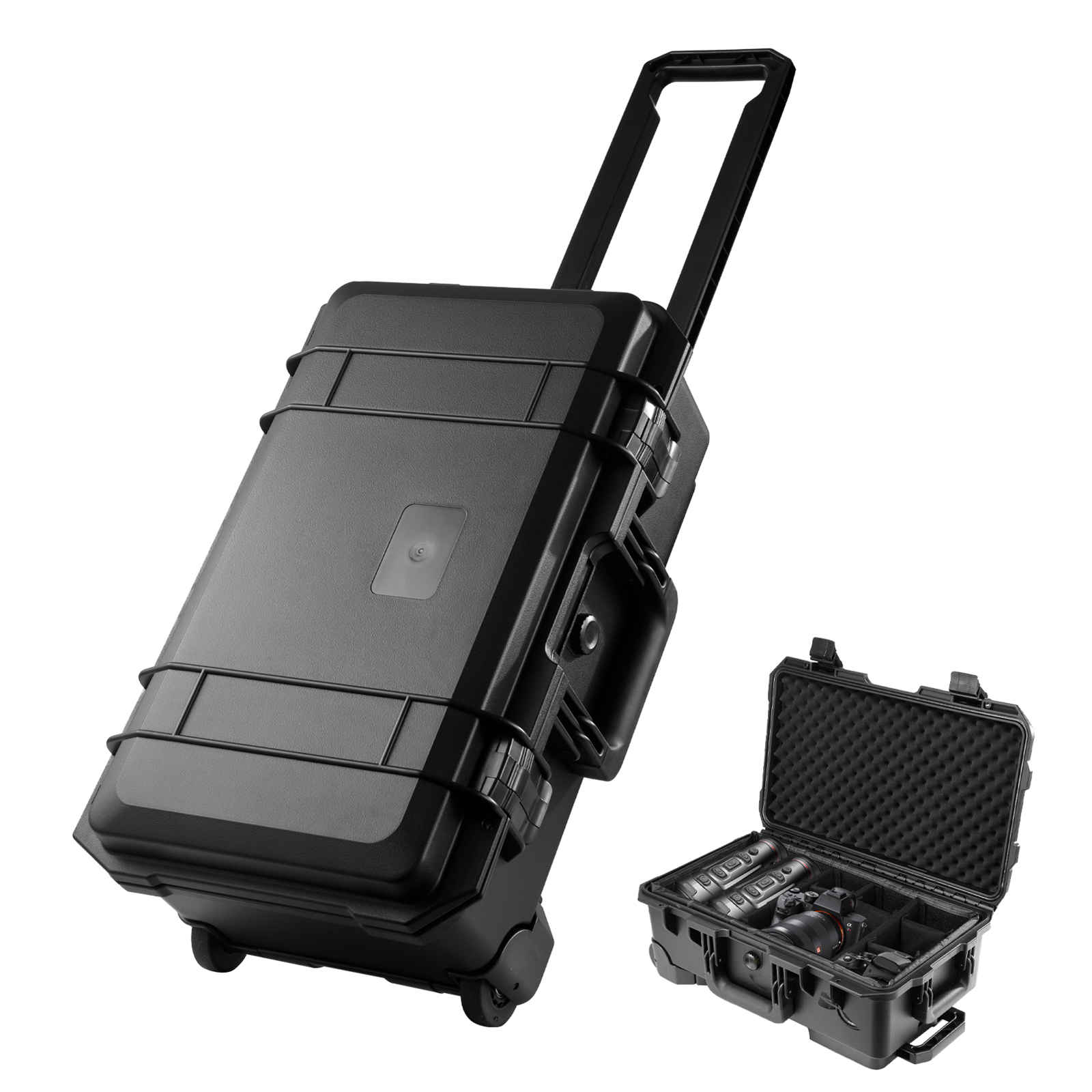 Rolling Camera Case, Portable  - Drone Hard Shell Case のレビューと価格