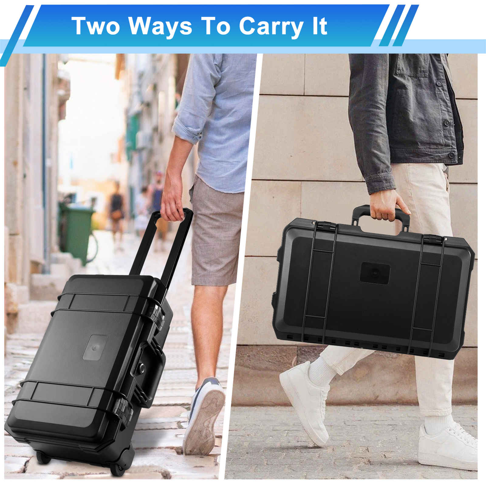 Rolling Camera Case, Portable  - Drone Hard Shell Case のレビューと価格