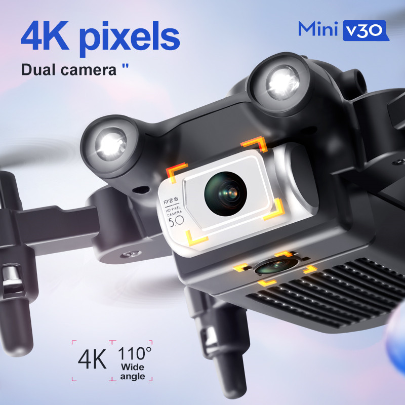 Mini V30 WiFi FPV Drone With 4 - Drone Remote Controller Lanyard のレビューと価格