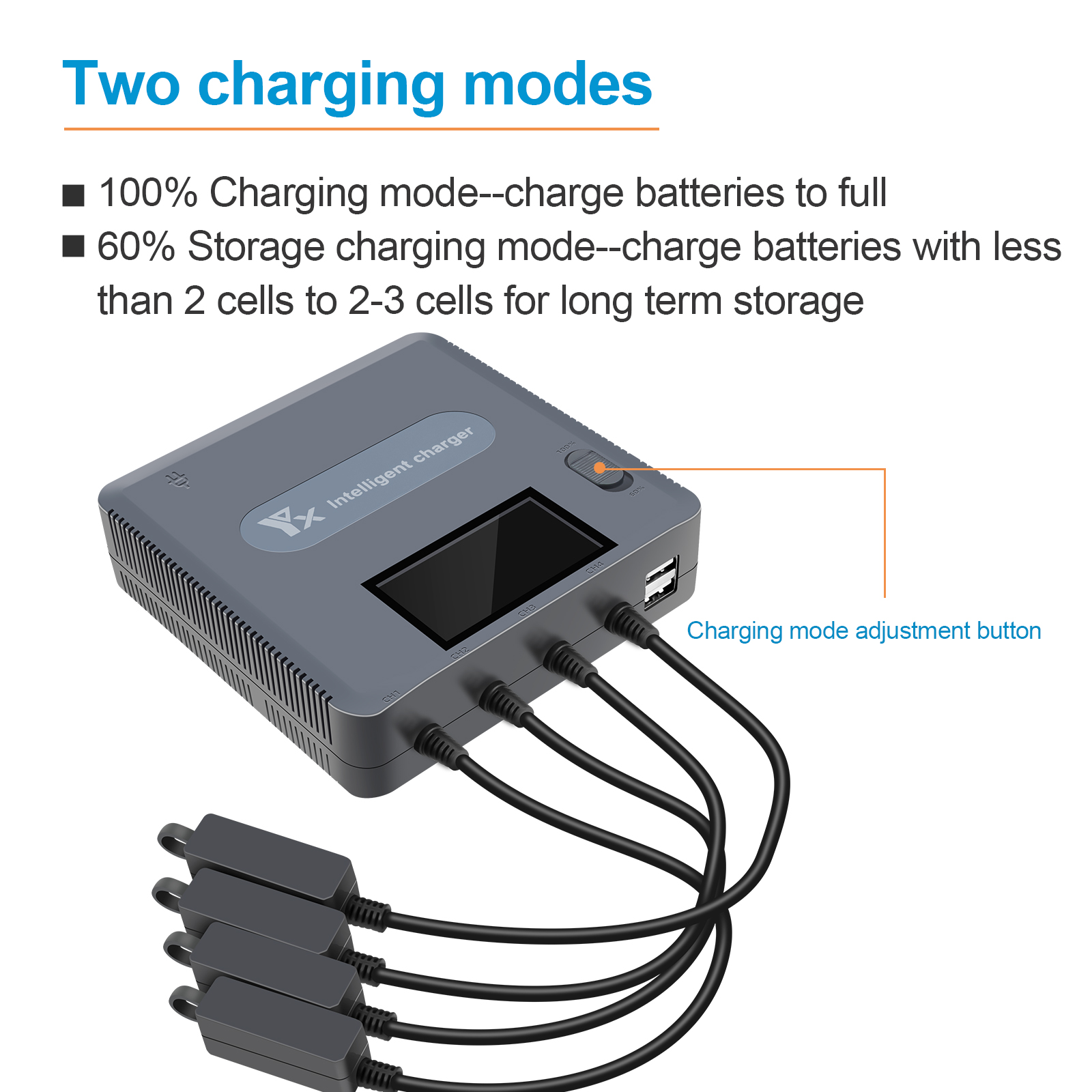 6 in 1 Digital display Battery - Drone Charging Hub のレビューと価格