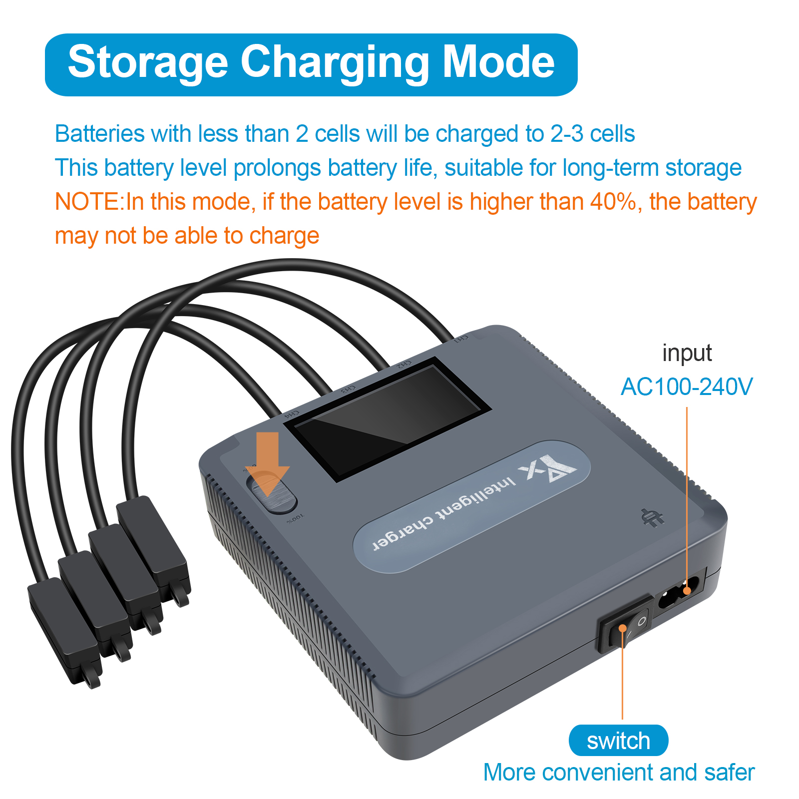 6 in 1 Digital display Battery - Drone Charging Hub のレビューと価格