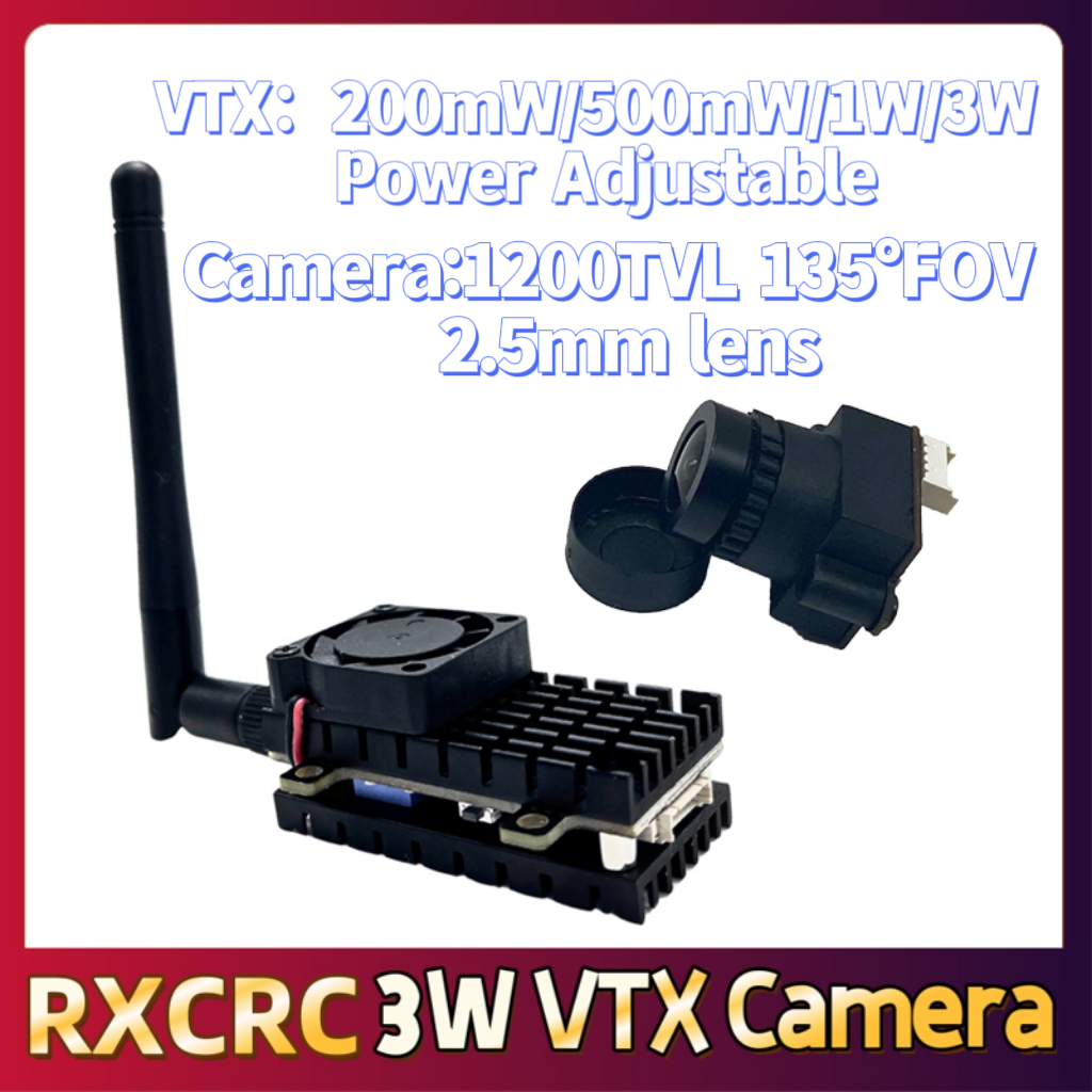RXCRC 5.8G 3W Video VTX transm - Drone Controller Screen のレビューと価格