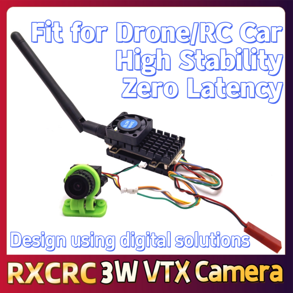 RXCRC 5.8G 3W Video VTX transm - Drone Controller Screen のレビューと価格