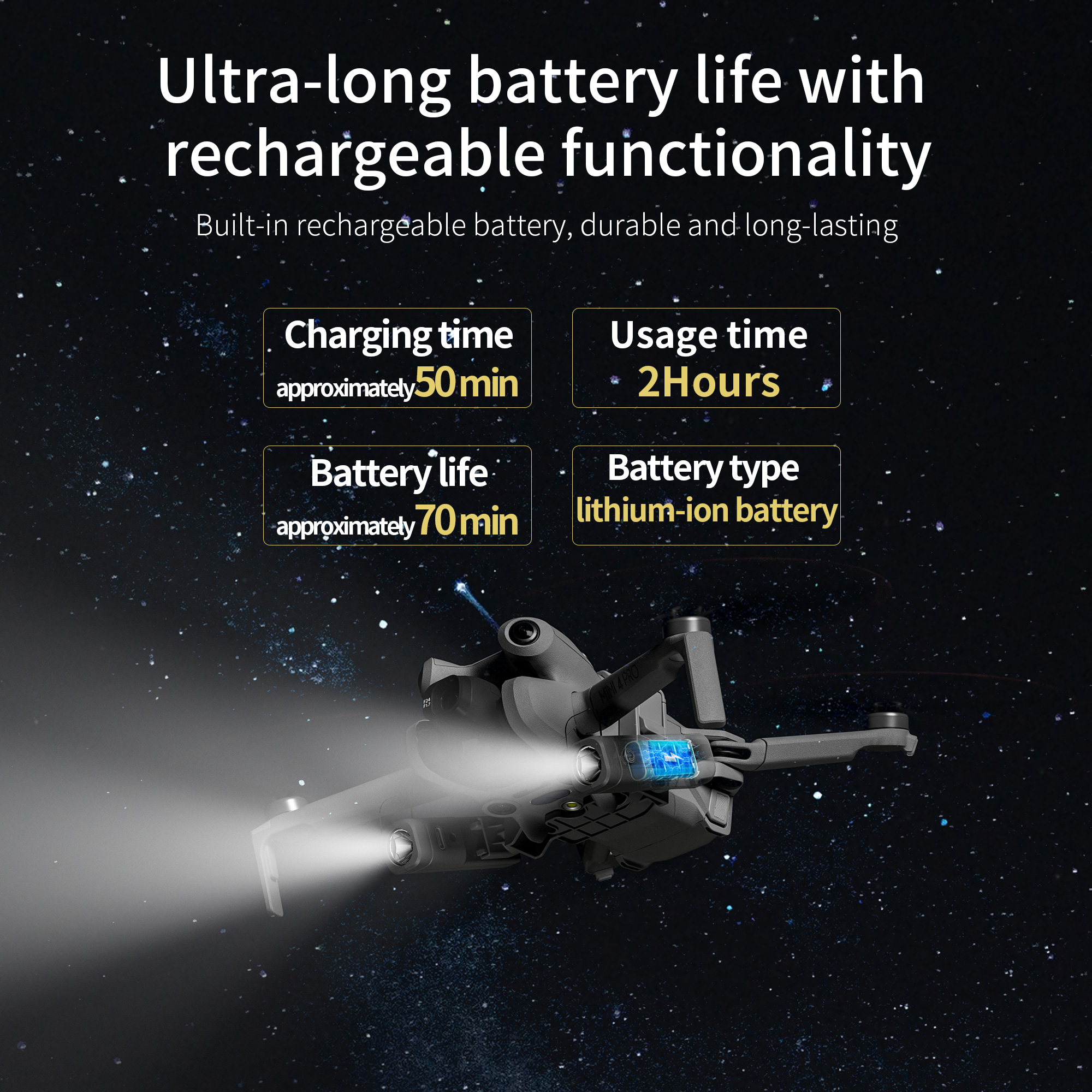 For DJI Mini 4 Pro LED Night N - Drone Beacon Light のレビューと価格