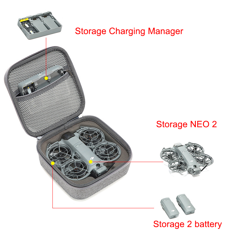 Box for DJI Neo 2 RC N3 Drone  - Drone Hard Shell Case のレビューと価格