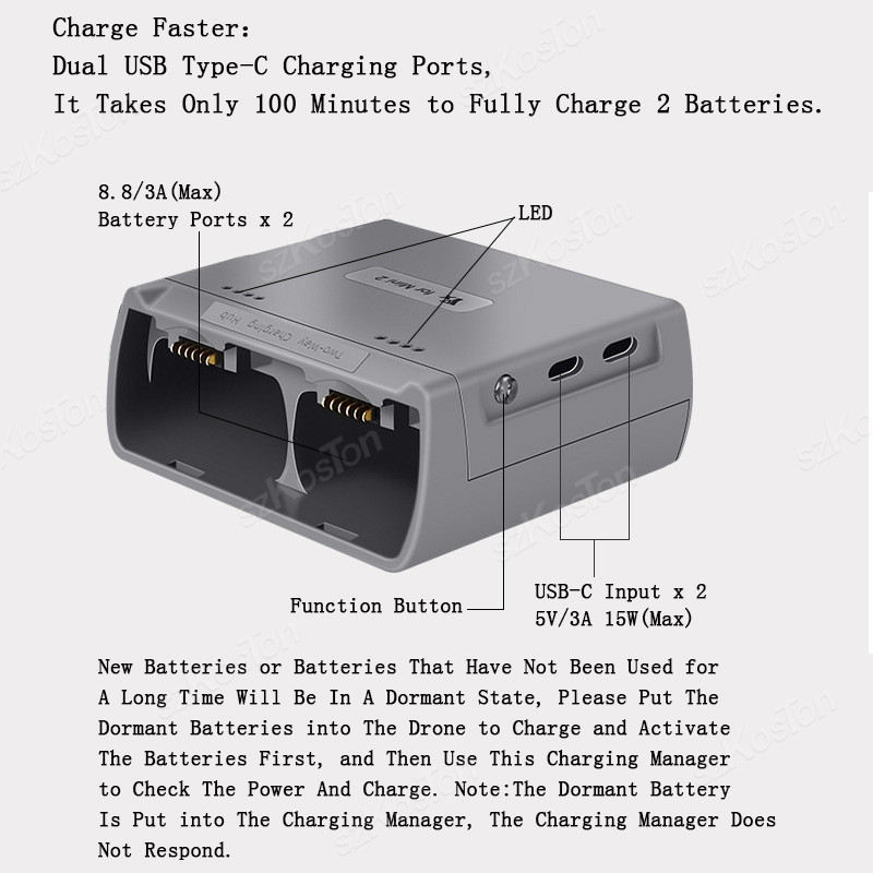 For DJI Mini 4K/MINI 2/Mini 2  - Drone Charging Hub のレビューと価格
