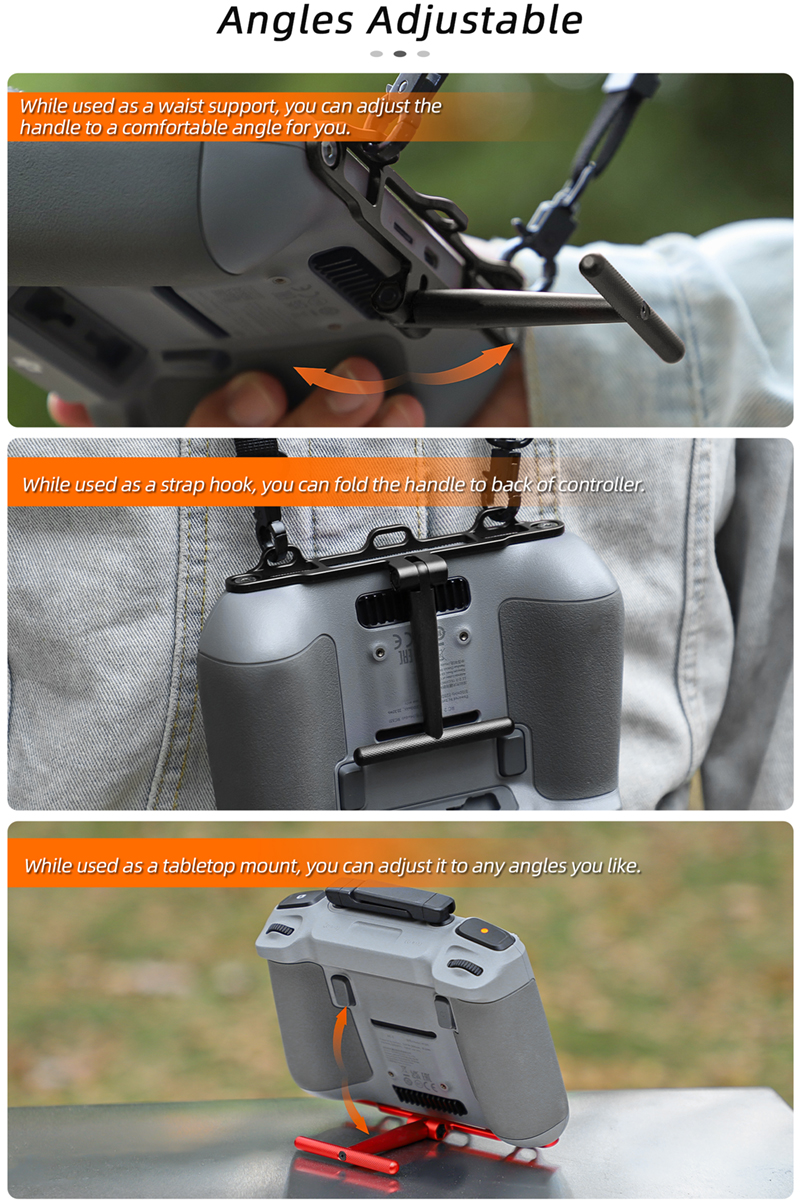 2in1 Handle Stand Bracket Neck - Drone Remote Controller Lanyard のレビューと価格