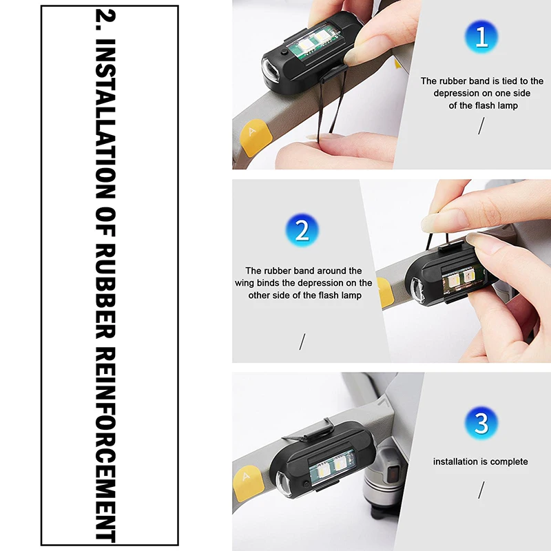 1Pcs Remote LED RGB Anti-colli - Drone Strobe Light のレビューと価格