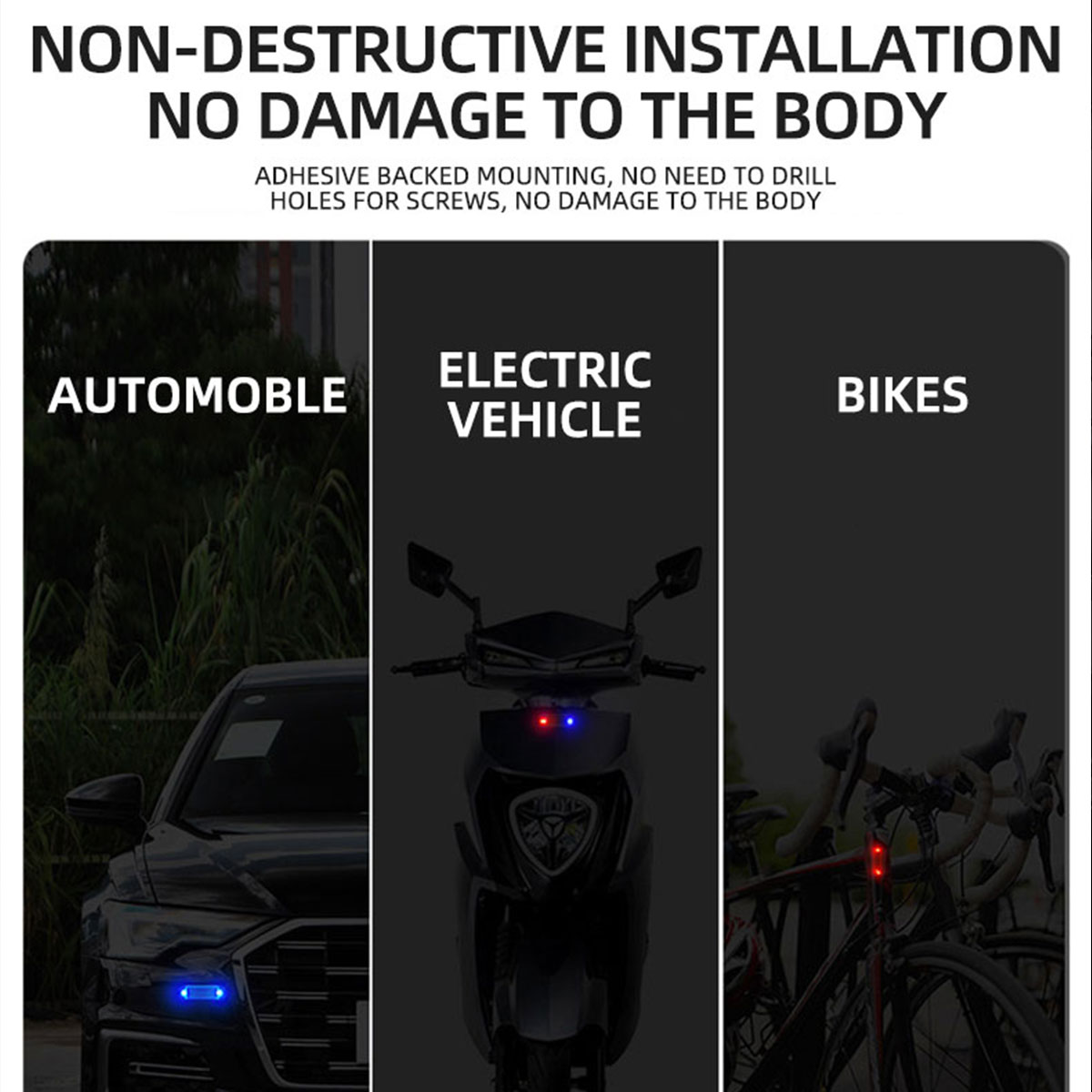 Solar Power Anti-Theft Alarm L - Drone Strobe Light のレビューと価格