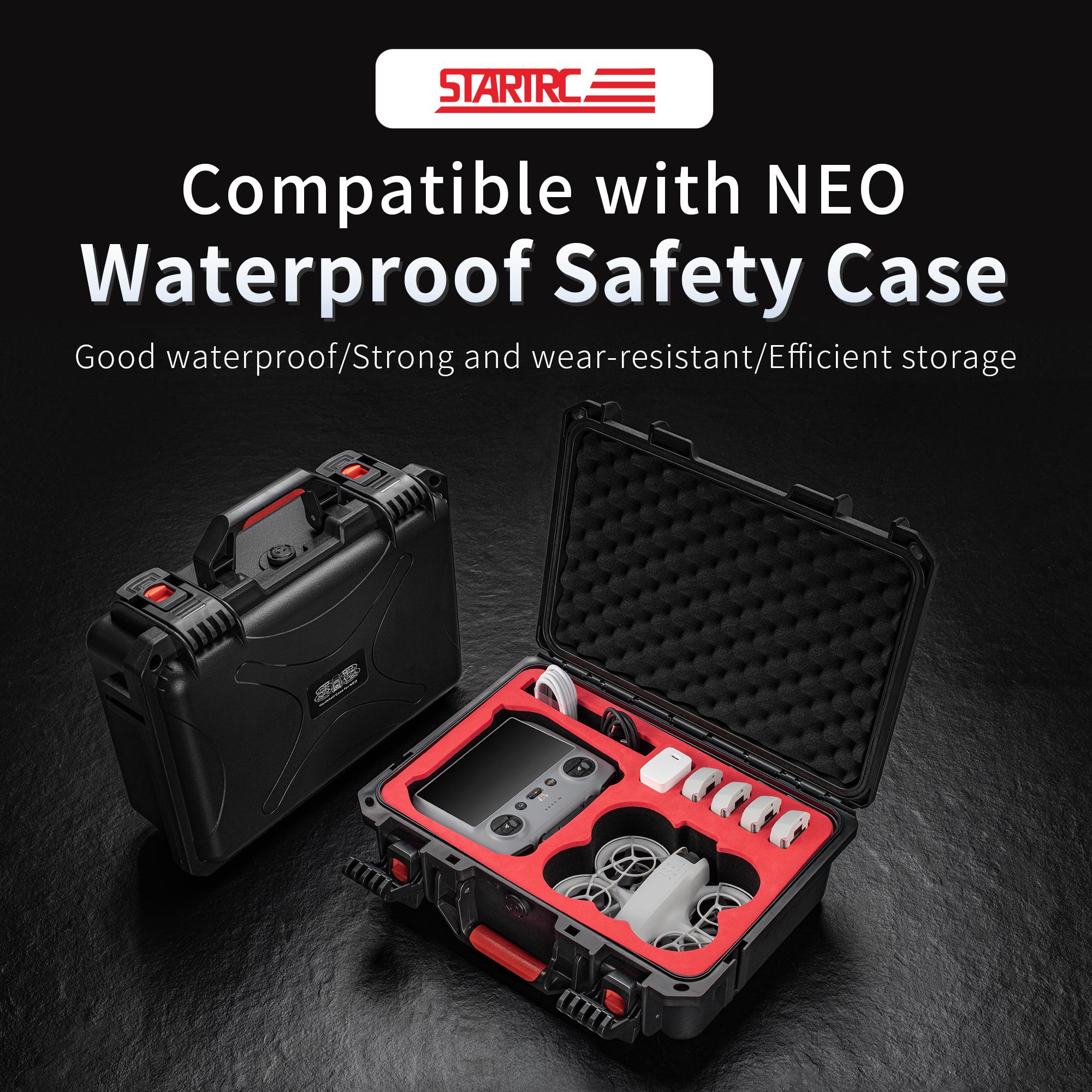 Portable Hard Waterproof Case  - Drone Charging Hub のレビューと価格