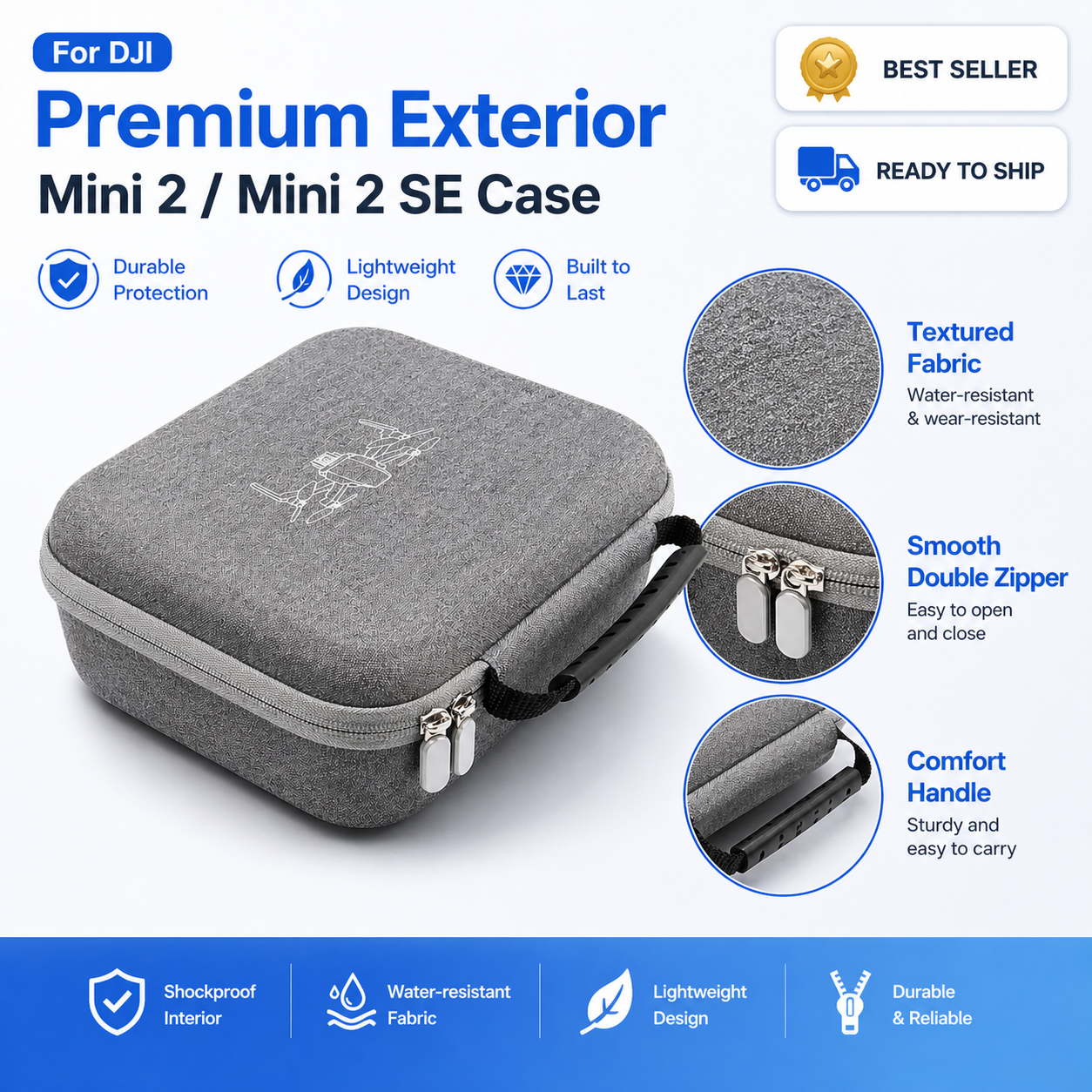 DJI Mini 2/SE Hard Shell Case  - Drone Hard Shell Case のレビューと価格