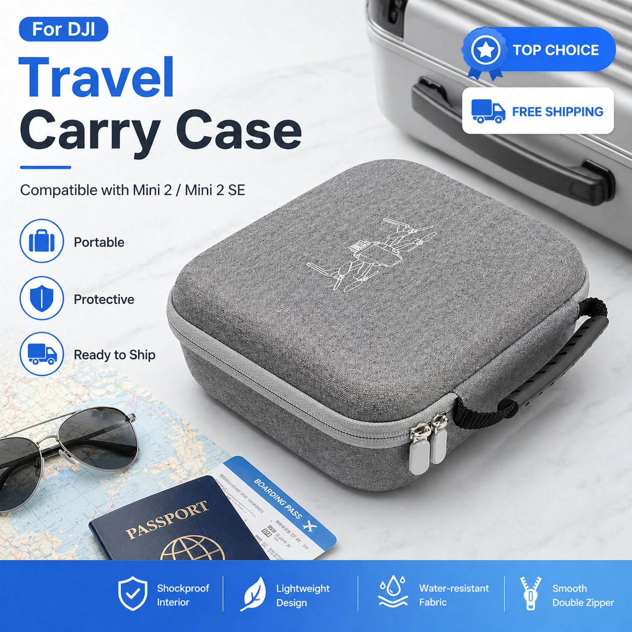 DJI Mini 2/SE Hard Shell Case  - Drone Hard Shell Case のレビューと価格