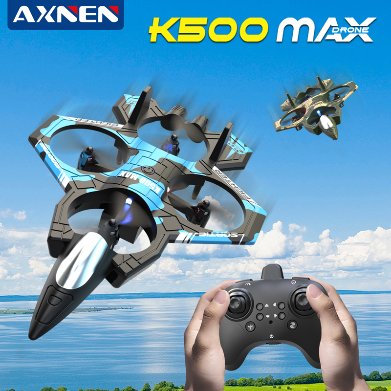 AXNEN K500 MAX RC Plane Fighte - Drone Beacon Light のレビューと価格