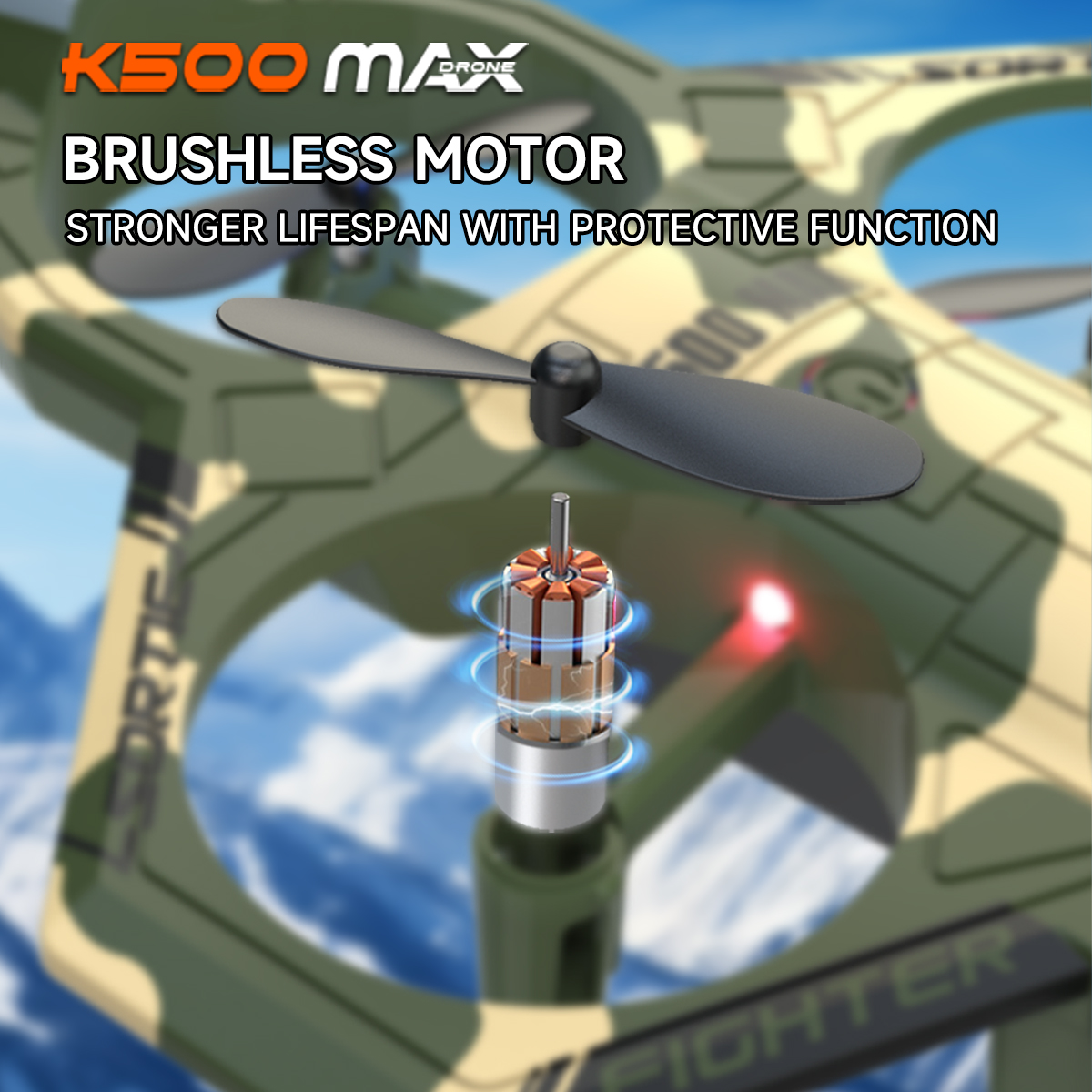 AXNEN K500 MAX RC Plane Fighte - Drone Beacon Light のレビューと価格