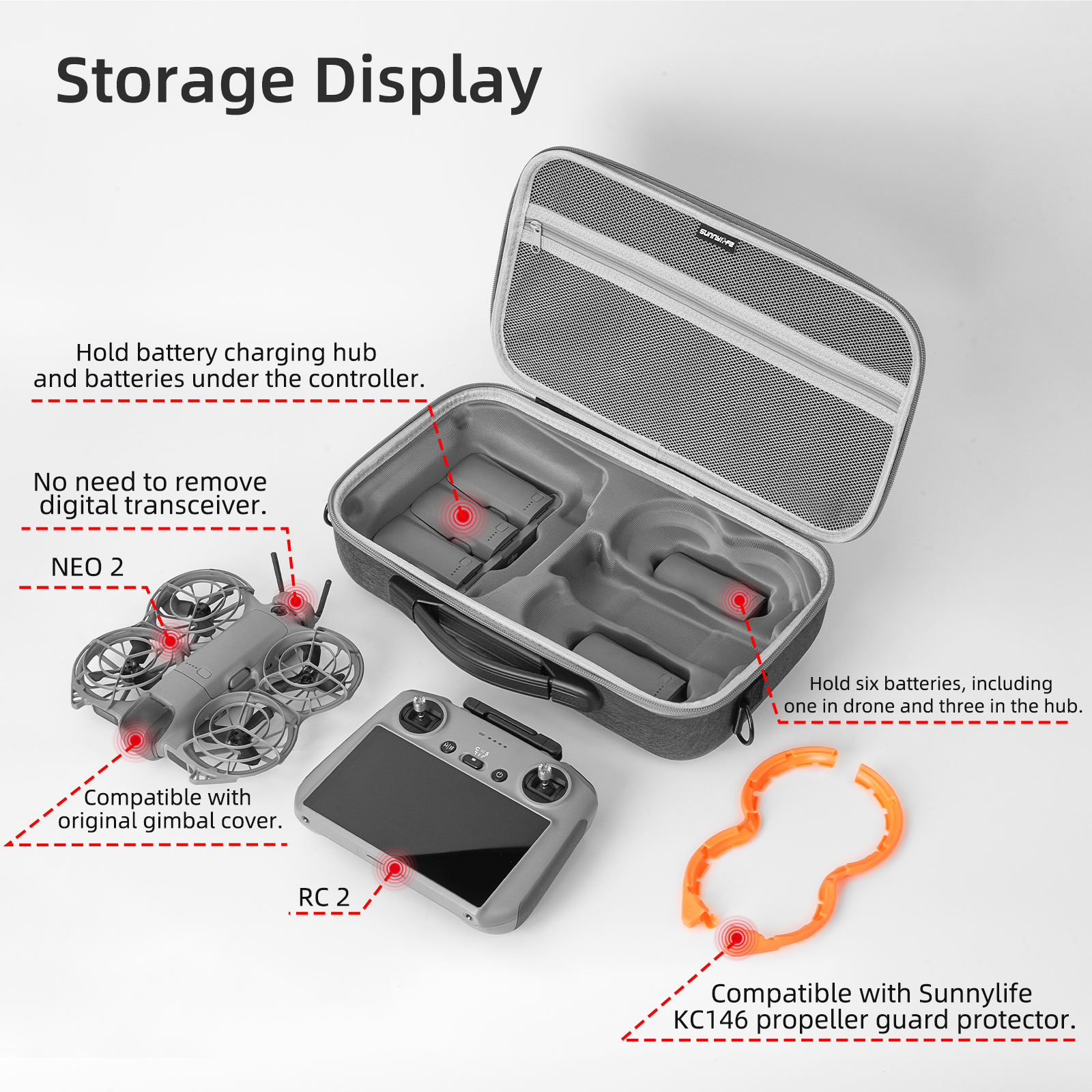 Portable Carrying Case For DJI - Drone Controller Hood のレビューと価格