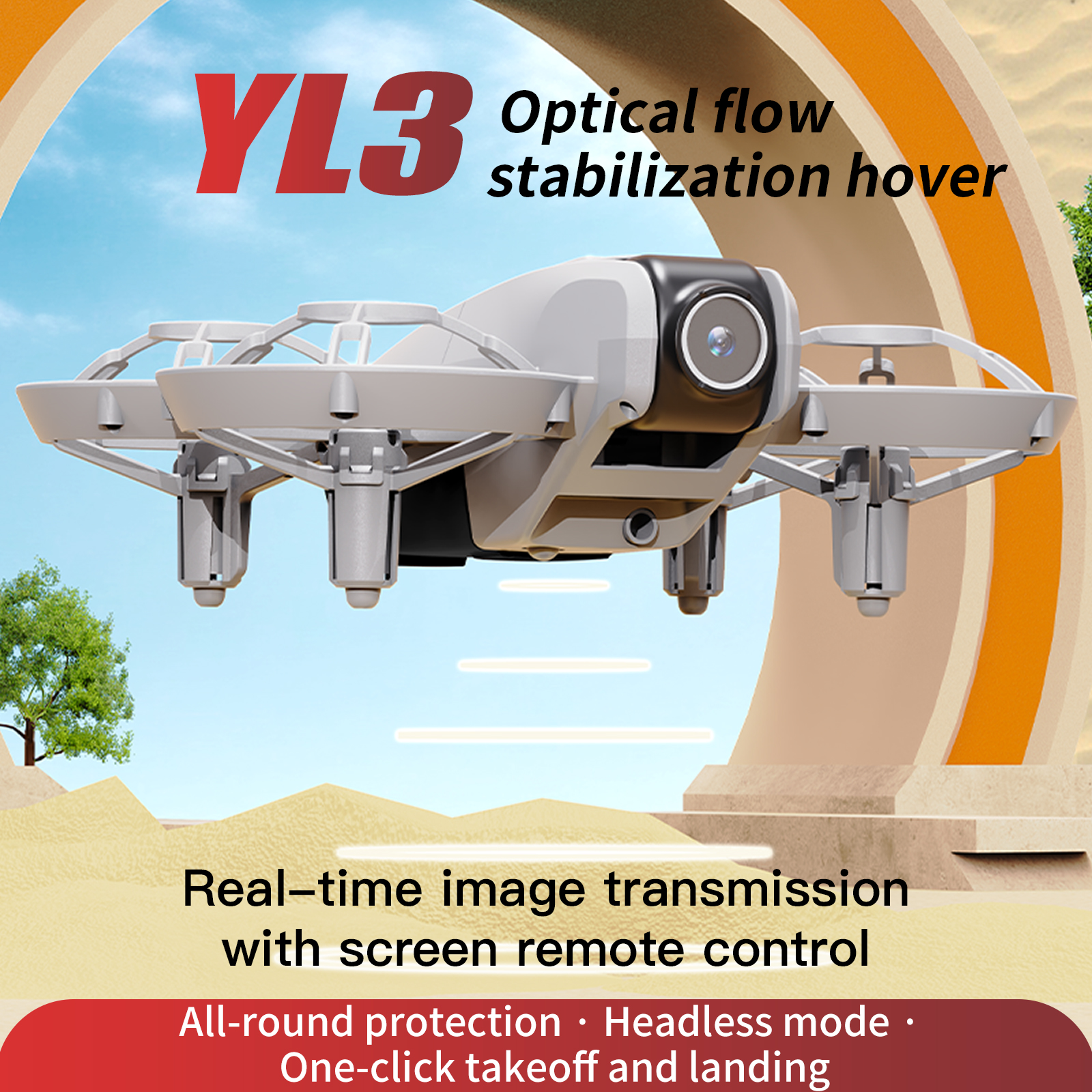 YL3 Remote-Controlled Drone wi - Drone Controller Screen のレビューと価格