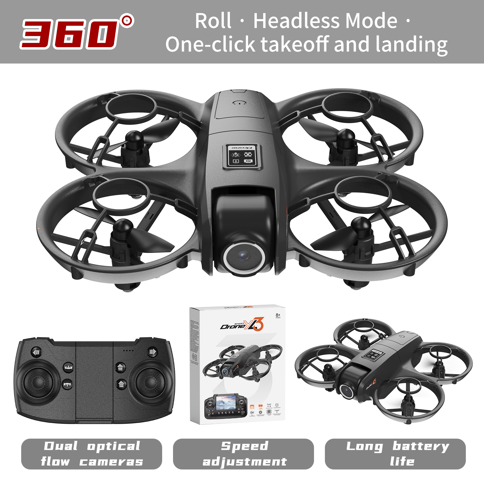 YL3 Remote-Controlled Drone wi - Drone Controller Screen のレビューと価格