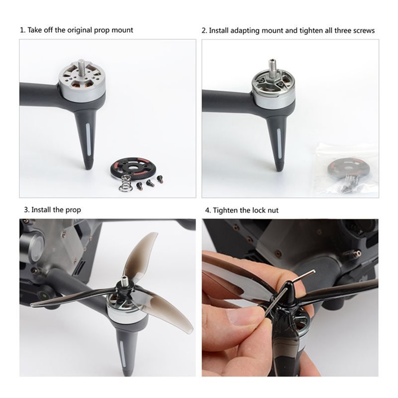 B50B-Motor Plate Adapter 4Pcs  - Drone Propeller Holder のレビューと価格