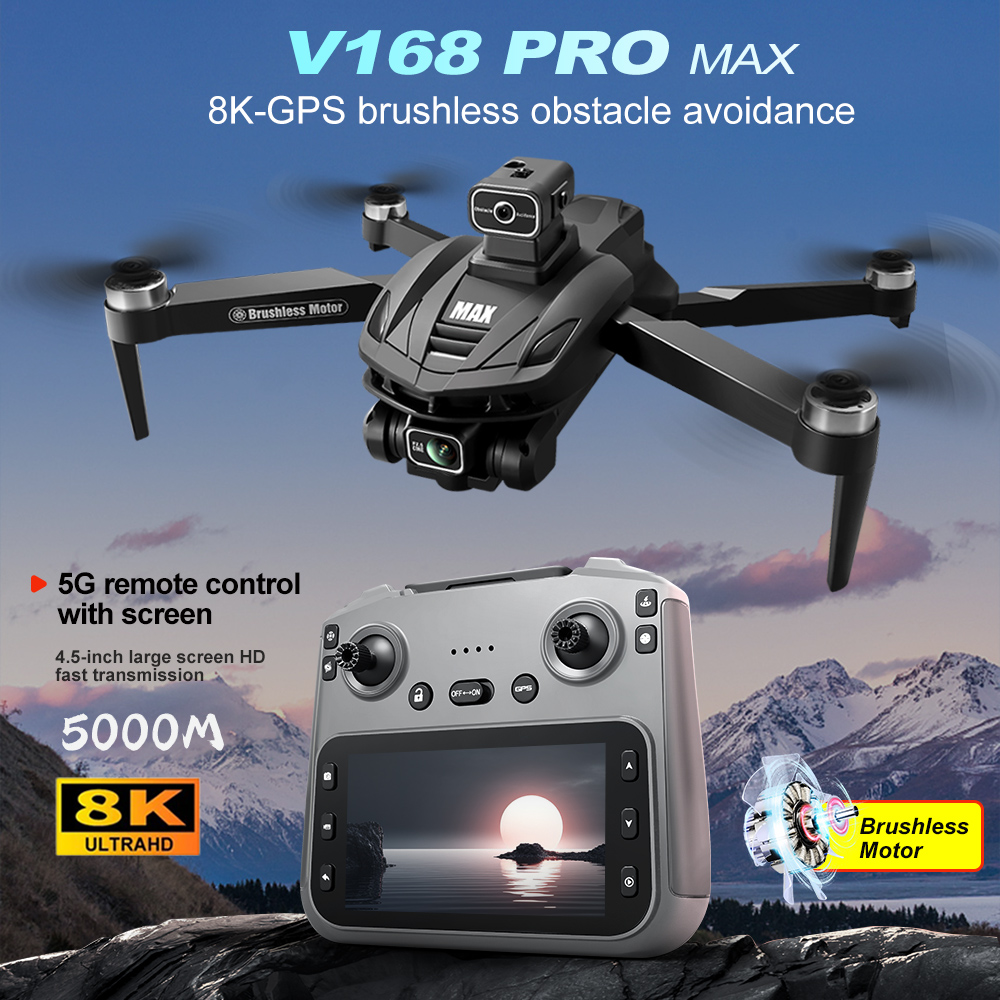 V168 PRO Max GPS Drone 8K Prof - Drone Power Bank のレビューと価格