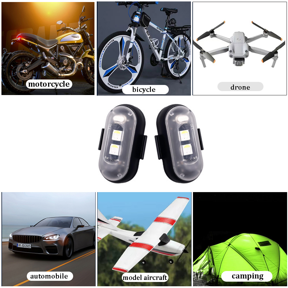 10x 4x 8Colors Wireless LED Dr - Drone Beacon Light のレビューと価格