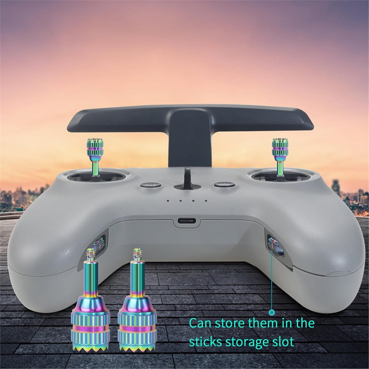 DT75BG 4PCS Metal Control Joys - Drone Control Stick のレビューと価格