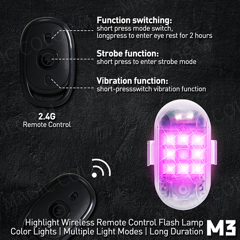 2PCS Wireless LED Strobe Light - Drone Strobe Light のレビューと価格