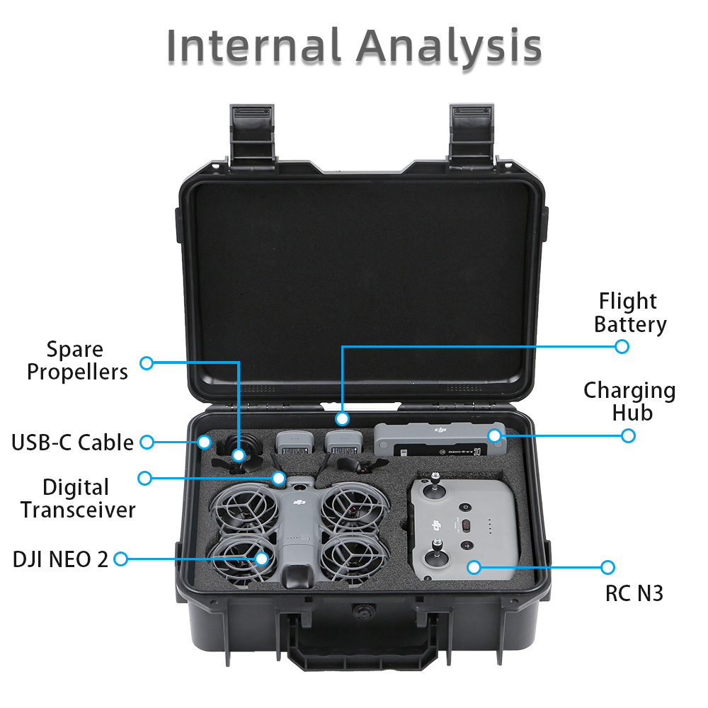 For DJI NEO 2 Case Bag Explosi - Drone Hard Shell Case のレビューと価格