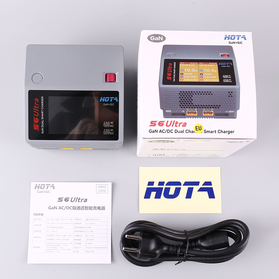 HOTA S6 Ultra Gallium Nitride  - Drone Battery Charger のレビューと価格
