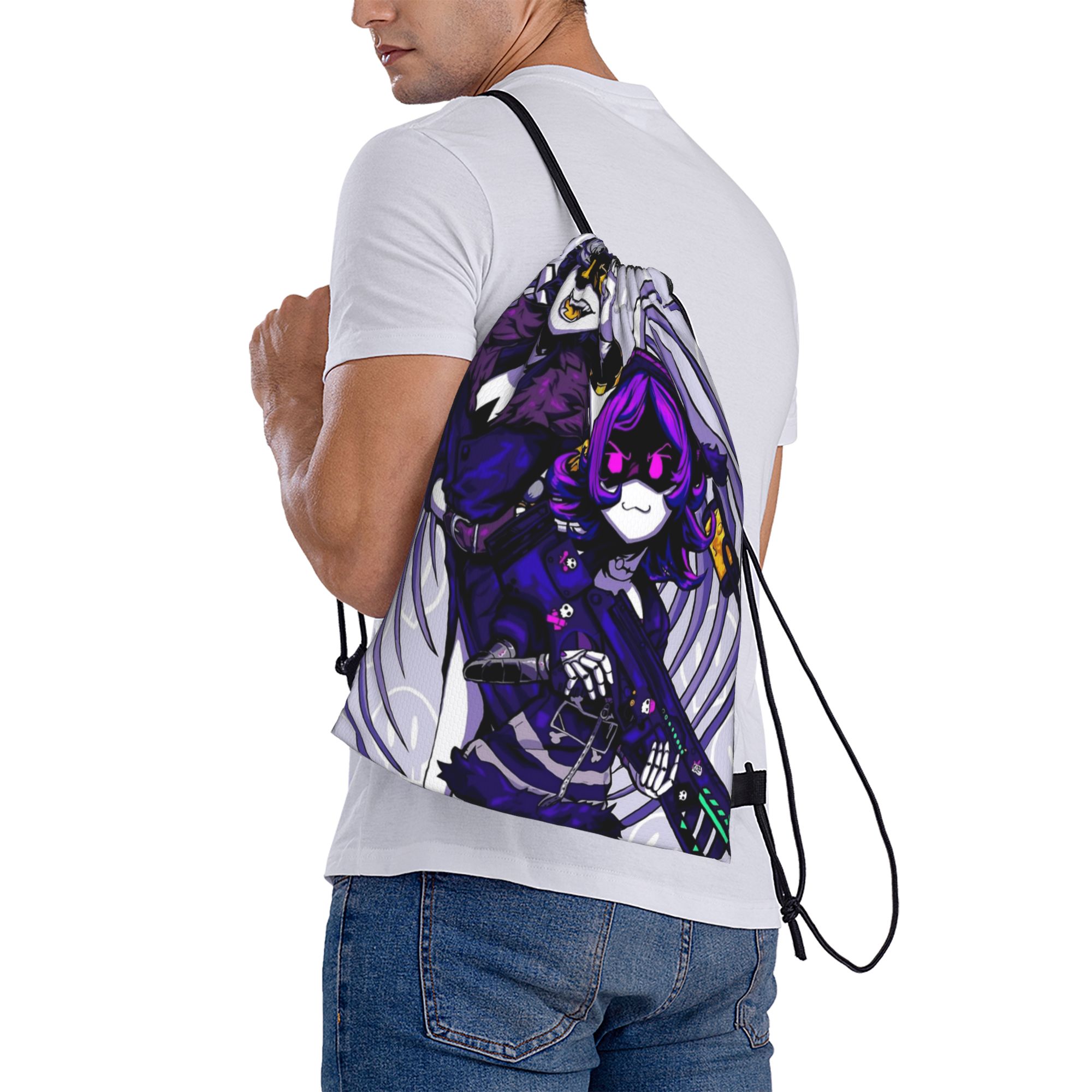 Murder Drones Anime Drawstring - Drone Backpack のレビューと価格