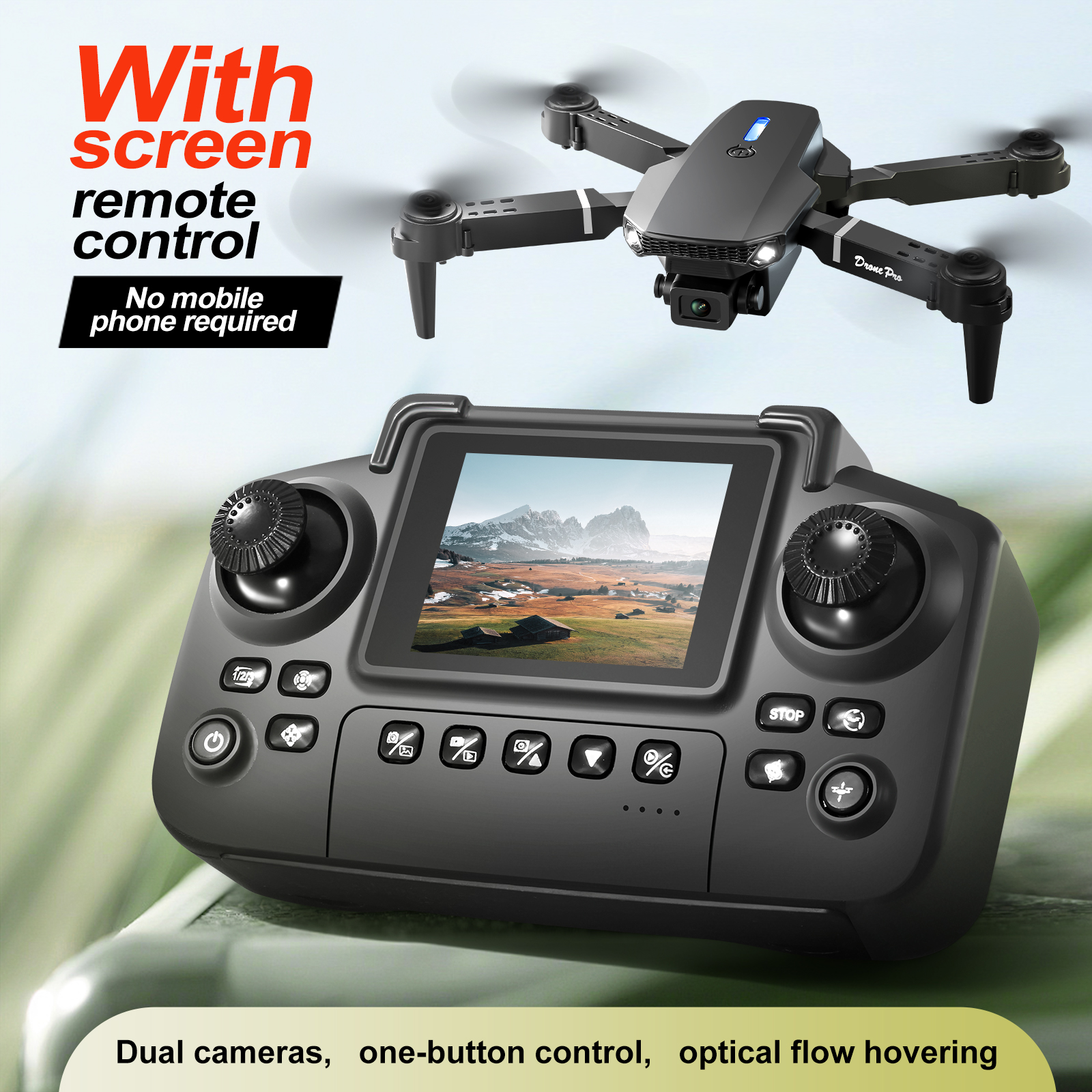 2025 New E88 E99 Upgraded Dron - Drone Controller Screen のレビューと価格