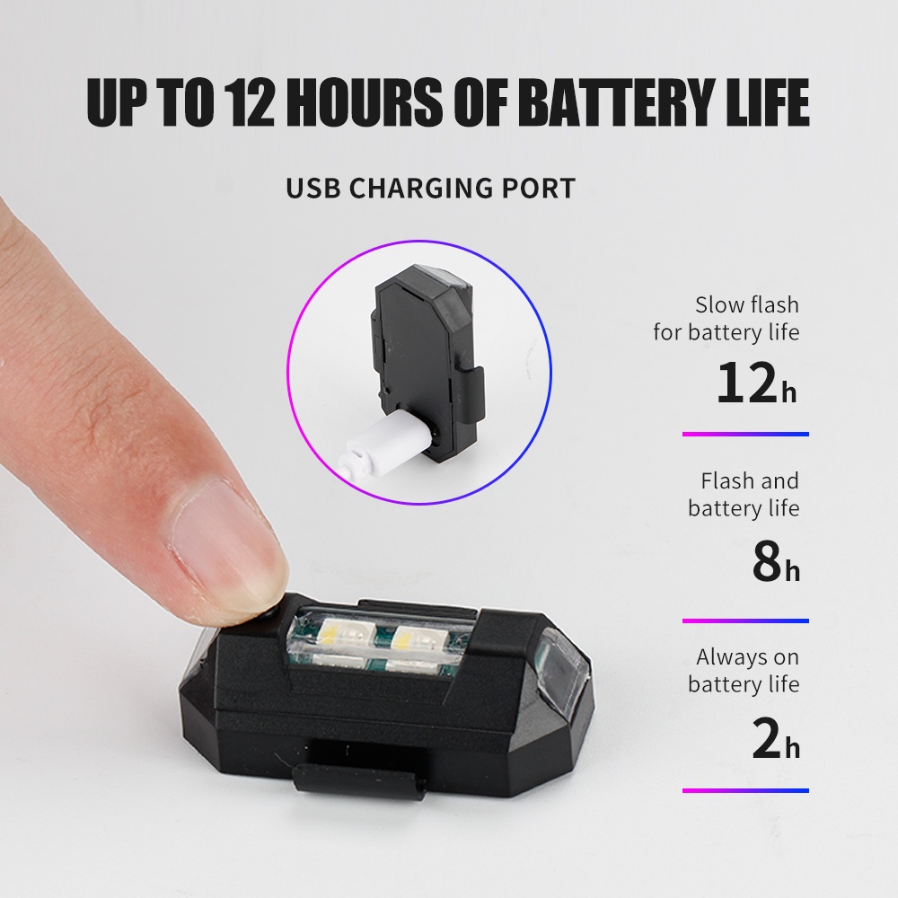 1PC 7 Color Mini USB Charging  - Drone Beacon Light のレビューと価格