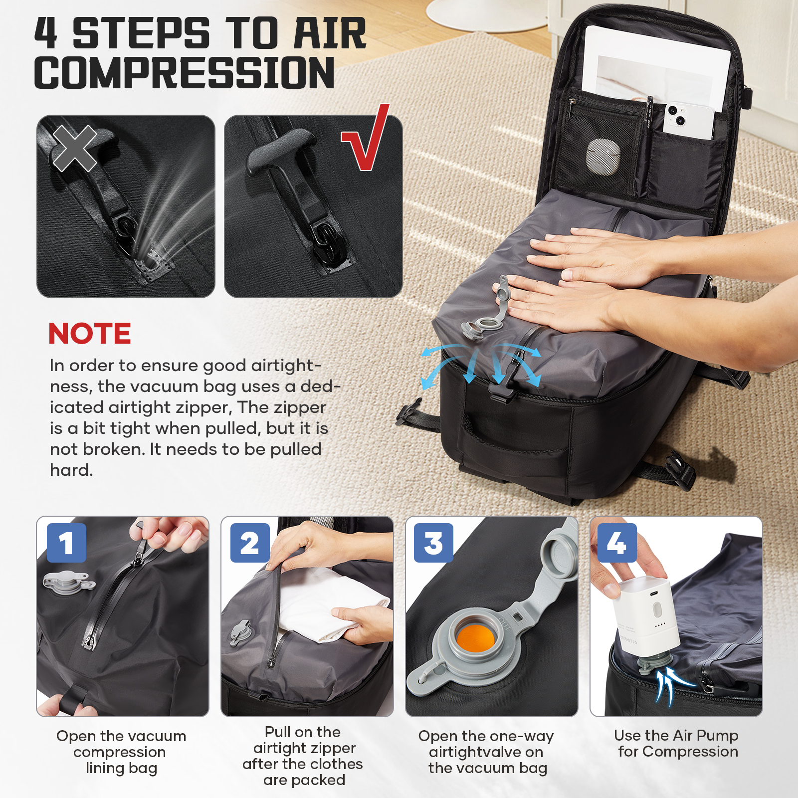 Women Backpack Vacuum Backpack - Drone Backpack のレビューと価格