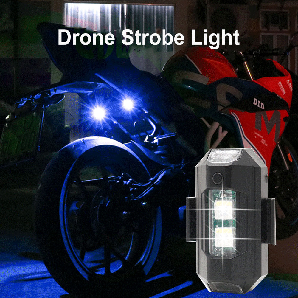 Motorcycle LED RGB Warning Lig - Drone Strobe Light のレビューと価格