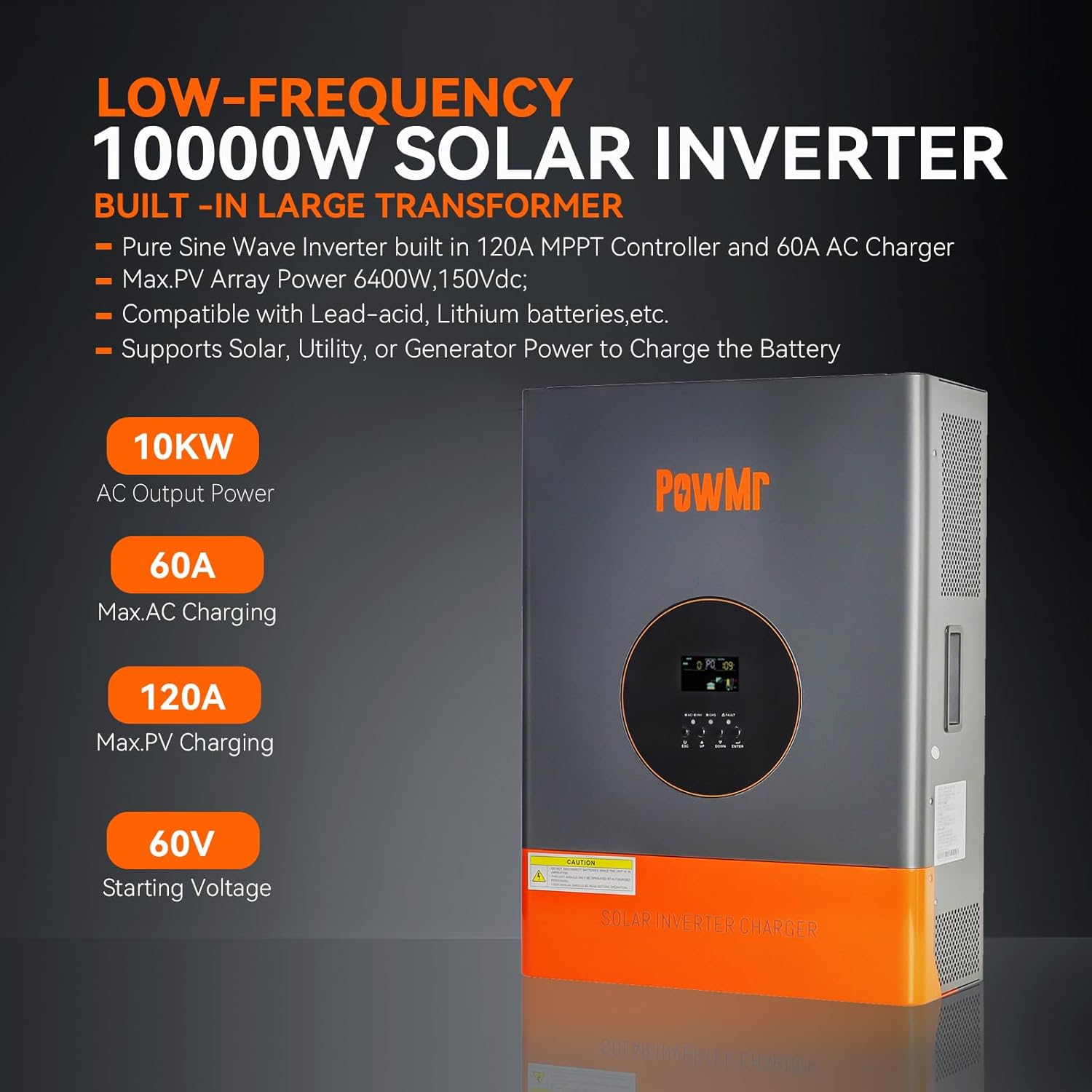 PowMr 10KW 5KW Split Phase Inv - Drone Solar Charger のレビューと価格