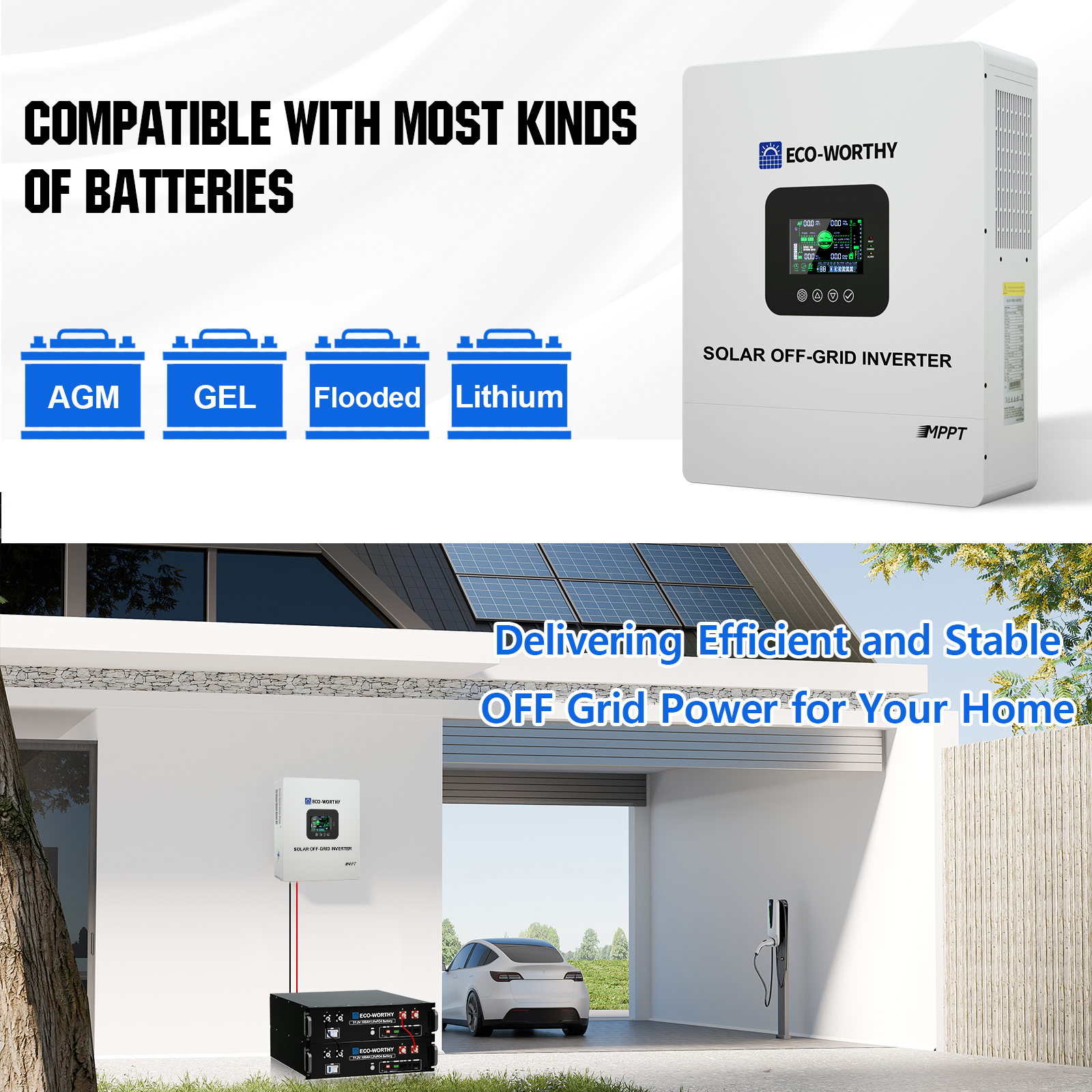 ECO-WORTHY UL1741 5000W 48V So - Drone Solar Charger のレビューと価格